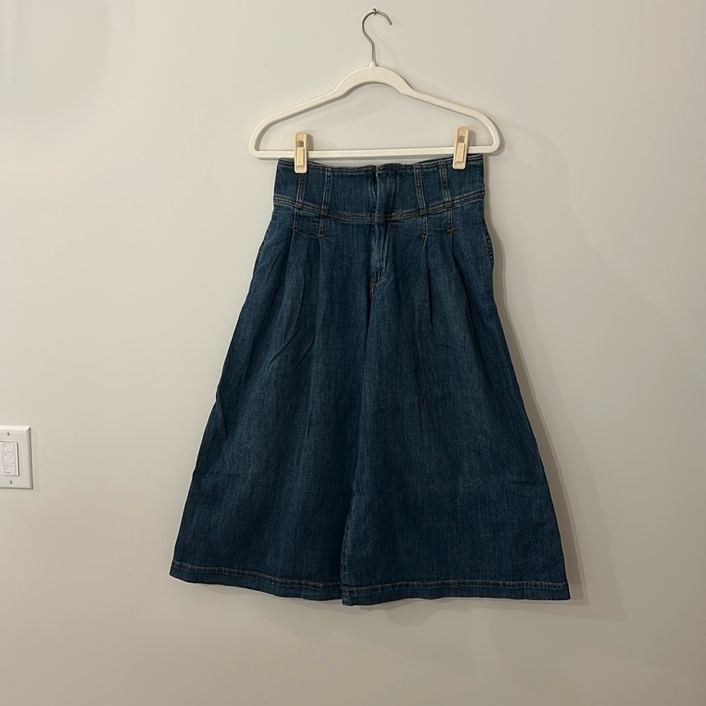 Pilcro by Anthropologie denim culottes